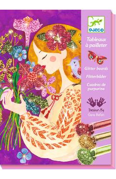 Atelier creativ cu sclipici. Parfumul florilor