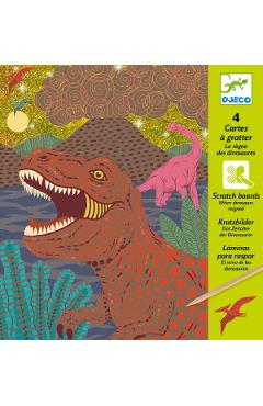 Joc creativ de razuit: Dinozauri