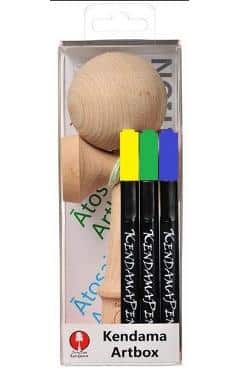 Kendama – Sunrise Artbox (verde+galben+albastru)