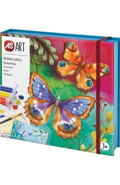 Set desen As Art acuarela. Fluturi
