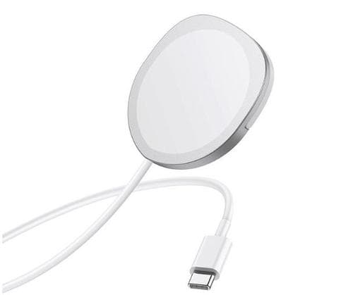 Incarcator Wireless Borofone BQ12, 15W, Magnetic (Argintiu)