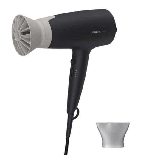 Uscator de par Philips BHD341/30, 2100 W, 6 Viteze (Negru/Alb)