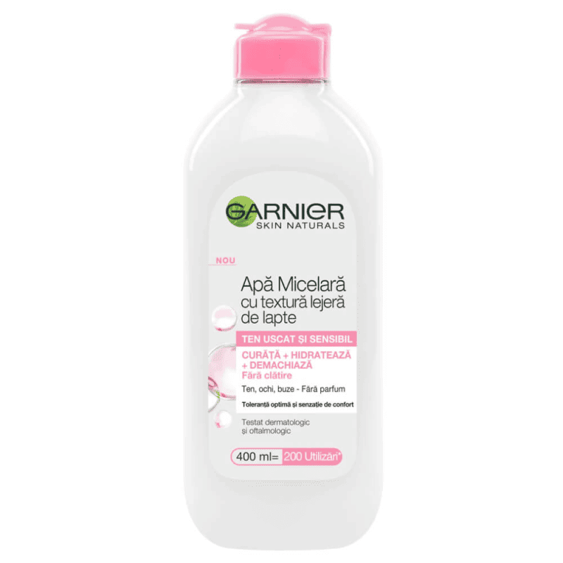 Apa Micelara Garnier Skin Naturals cu Textura Lejera de Lapte