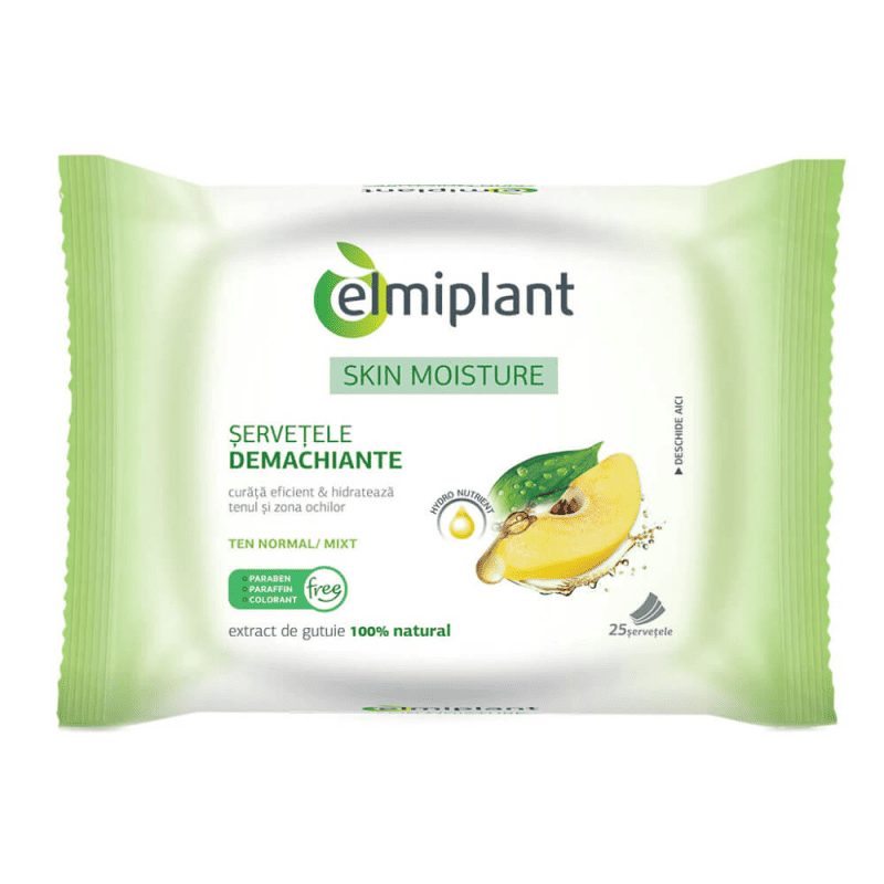 Servetele Demachiante Elmiplant Skin Moisture