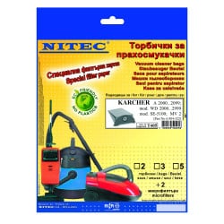 Set 3 saci de gunoi si 2 microfiltre pentru aspirator Nitec Т405