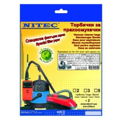 Set 5 saci de gunoi si 2 microfiltre pentru aspirator Nitec Т395