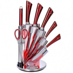 Set de cutite cu ascutitor si foarfece Royalty Line RL KSS804