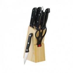 Set de cutite din otel cu suport Rosberg R51632A