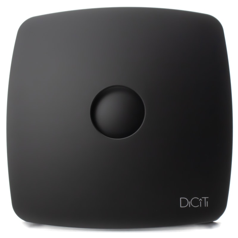 Ventilator de baie Rio 4C Matt Black Debit 100 m3/h