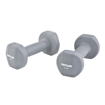 Gantere neopren 2 x 4 kg gri