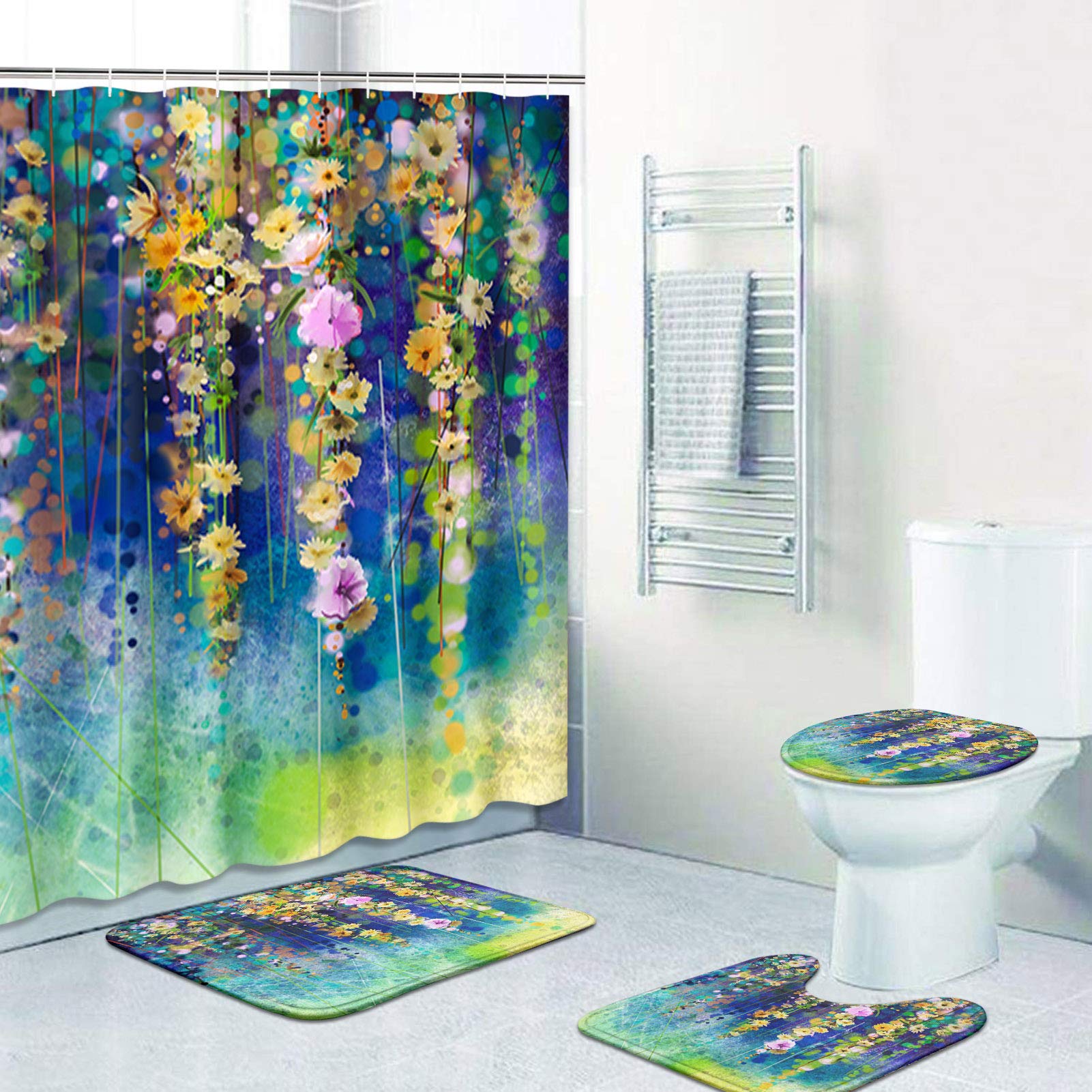 Set baie 4 piese: perdea