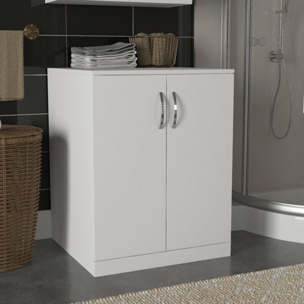 Dulap Baie pentru Masina de Spalat UnicUtil, 70 x 67 x 90 cm, Alb - imagine 5