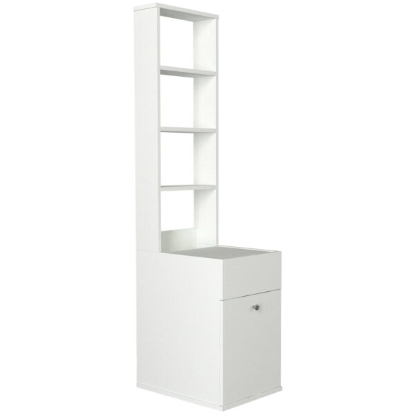 Dulap Organizator pentru Baie UnicUtil, 40 x 52 x 168 cm, Alb - imagine 5