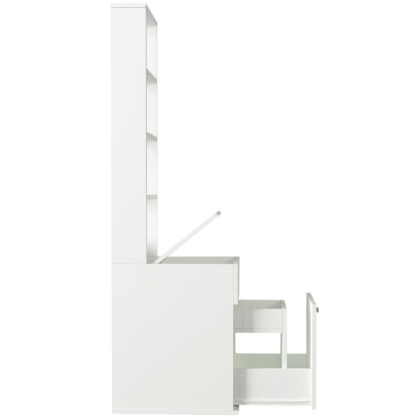 Dulap Organizator pentru Baie UnicUtil, 40 x 52 x 168 cm, Alb - imagine 6