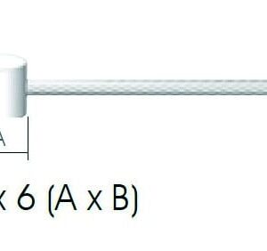 Cablu Frana Teflon 2m 1.5mm cap 6x7mm, Cabluri