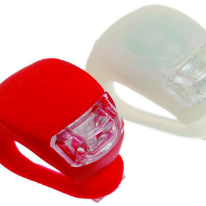 Set Far + Stop Silicon Trip 2 Led-uri 2 Functii Alb Rosu, Set Far+Stop