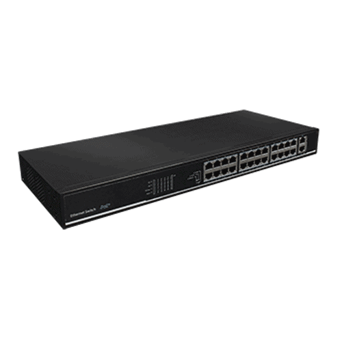Switch 24 porturi PoE, 2 porturi uplink – UTEPO