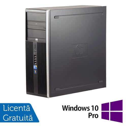 Calculator Sistem PC Refurbished HP 8300 Tower, Intel Core i5-3470 3.20GHz, 4GB DDR3, 120GB SSD, DVD-RW + Windows 10 Pro