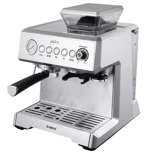 Espressor Samus INTENSE PRIME 20, 1350 W, 20 Bari, 2.3 L, Rasnita incorporata (Argintiu)