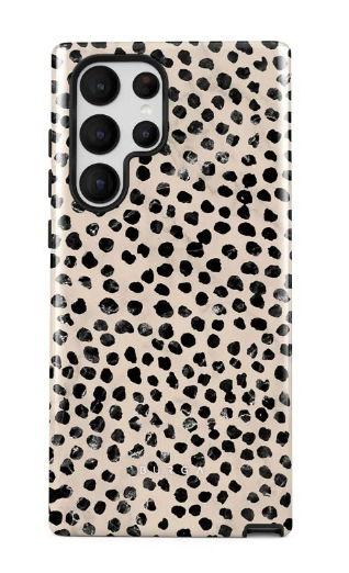 Husa Protectie Spate Burga Dual Layer Almond Latte BHDLALSGS22U pentru Samsung Galaxy S22 Ultra (Crem/Negru)