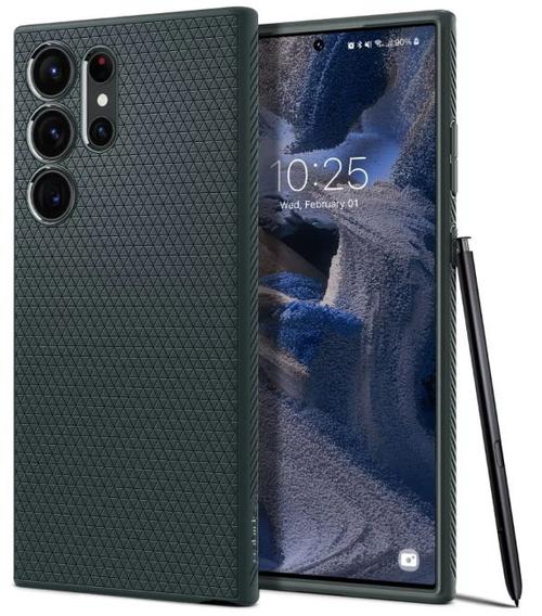 Husa Protectie Spate Spigen Liquid Air Abyss Green ACS05615 pentru SAMSUNG Galaxy S23 Ultra (Verde)