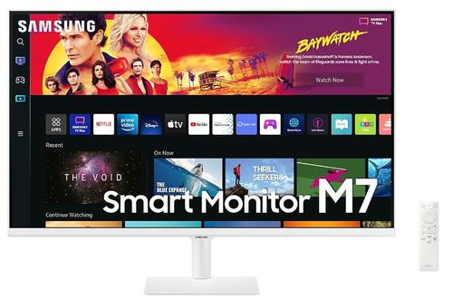 Monitor VA LED Samsung M7 32inch LS32BM701UPXEN, Ultra HD (3840 x 2160), HDMI, Bluetooth, Smart TV Experience, Boxe (Alb)
