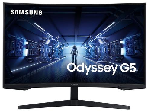 Monitor VA LED Samsung Odyssey G5 32inch LC32G54TQBUXEN, QHD (2560 x 1440), HDMI, DisplayPort, AMD FreeSync, 144 Hz, 1 ms (Negru)