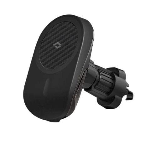 Suport Auto Pitaka MagEZ Pro, Incarcare Wireless 15W, MagSafe, prindere la sistemul de ventilatie (Negru)