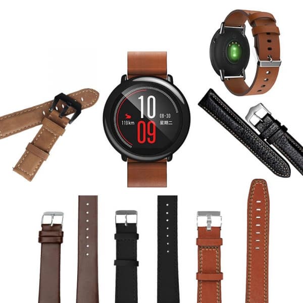 Bratara de schimb din piele pentru smartwatch Xiaomi AmazFit 1