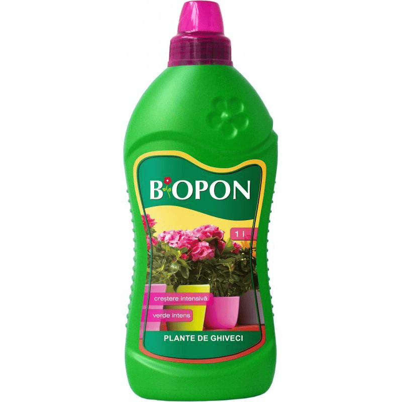 Biopon Ingrasamant Lichid Plante de Ghiveci 1 l