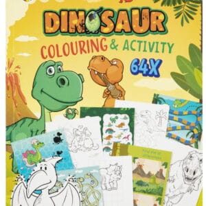 Carte de colorat cu activitati - Dinozaur