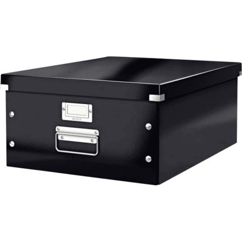 Cutie Depozitare Mare din Carton Solid Laminat Leitz Click and Store