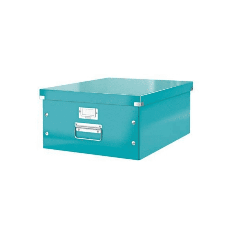 Cutie Depozitare Mare din Carton Solid Laminat Leitz Click and Store