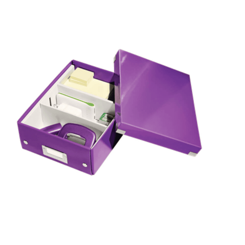 Cutie Organizer Mica din Carton Solid Laminat Leitz Click and Store