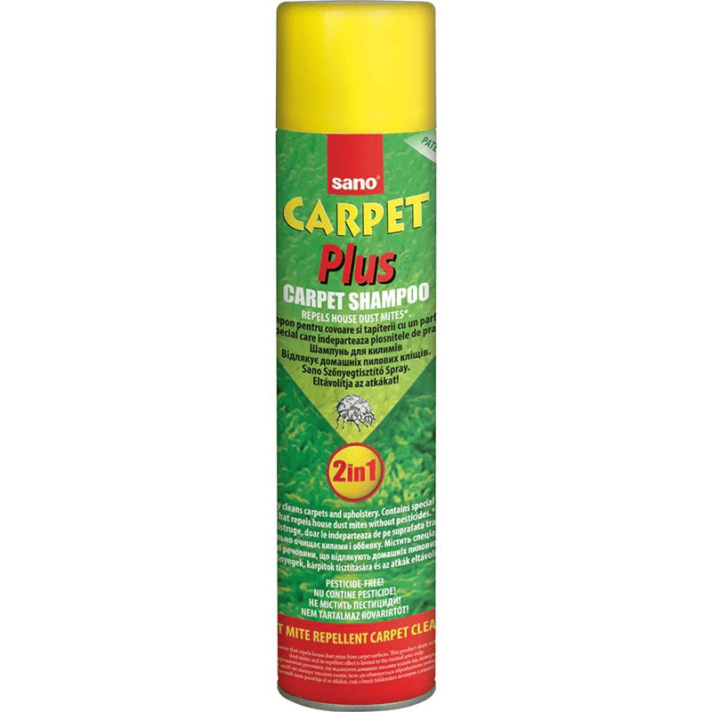 Detergent spuma cu aerosol pentru covoare Sano Carpet Plus 2in1