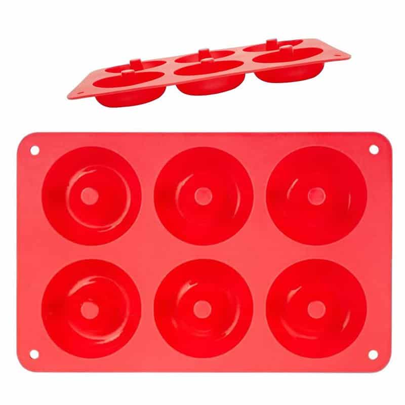 Forma de copt din silicon pentru 6 gogosi