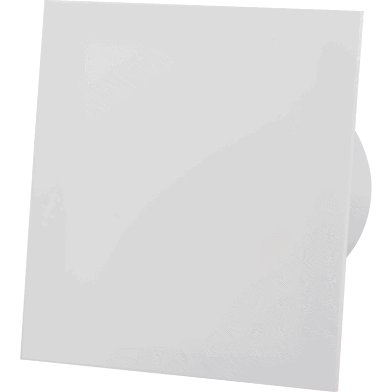 Panou frontal din sticla pentru ventilator baie dRim White Mat