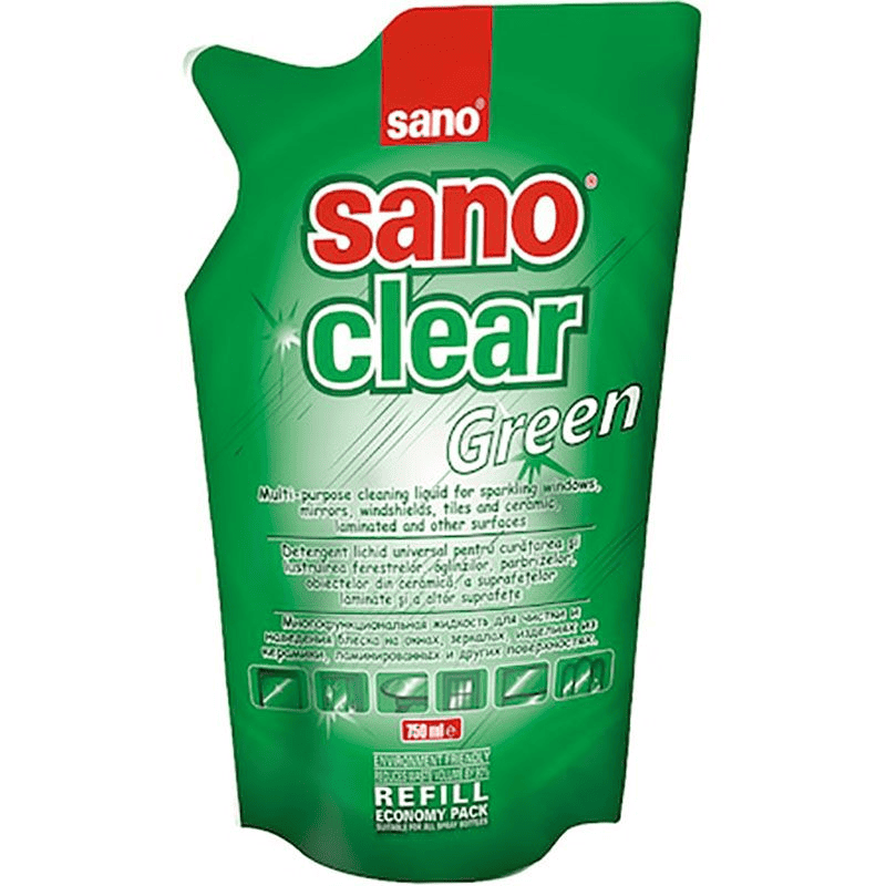 Sano Clear Green glass cleaner refill