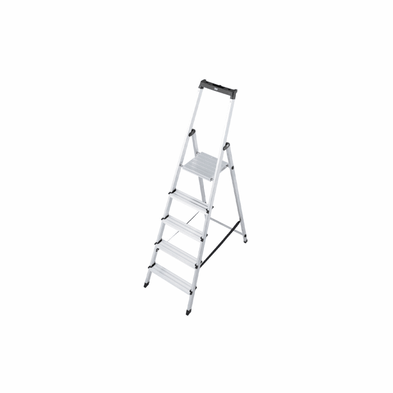 Scara dubla cu trepte pe o parte din aluminiu