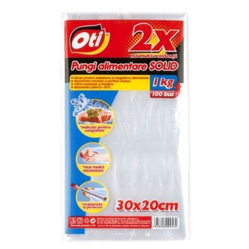 Set 100 Pungi Alimentare OTI SOLID 1 Kg