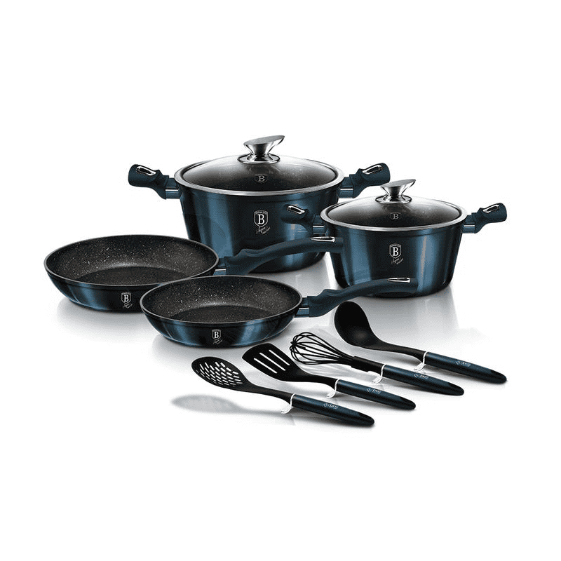 Set Oale marmorate 10 piese Aquamarine Metalic Line Berlinger Haus BH 6143