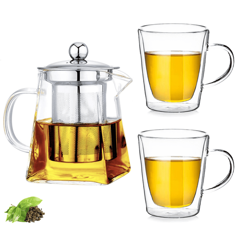 Set ceainic cu 2 cani