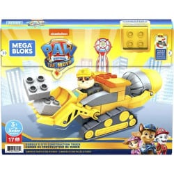 Set constructor camion cu figurina Rubble Mega Bloks Paw Patrol GYW91