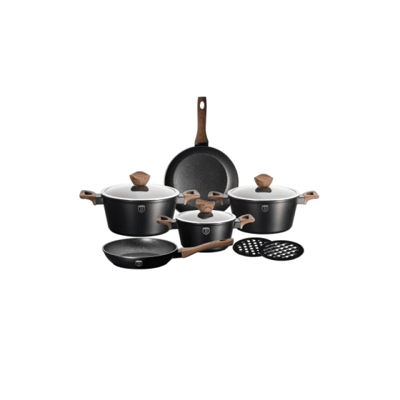 Set oale marmorate 10 piese Ebony Rosewood Berlinger Haus BH 1534N