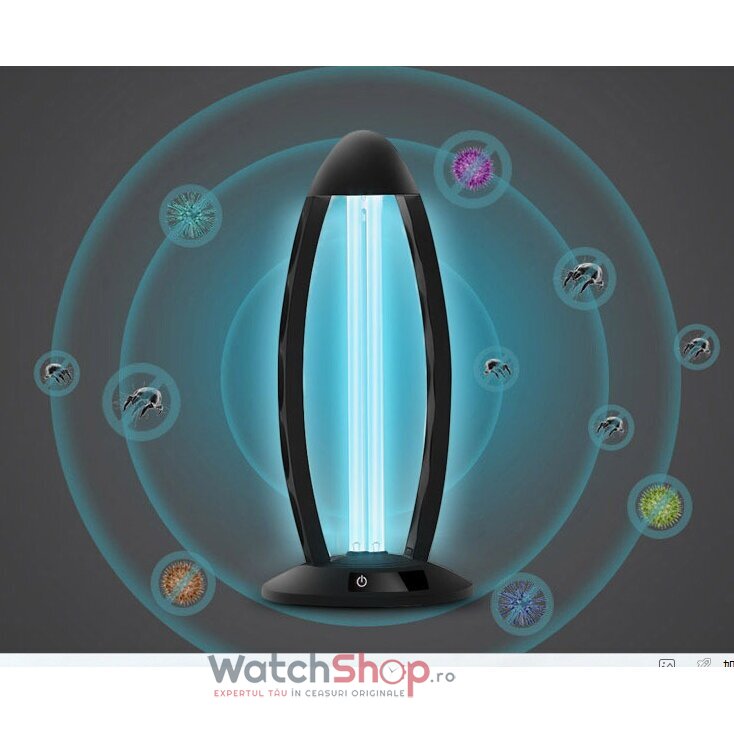 WatchShop Lampa germicida cu UV - negru
