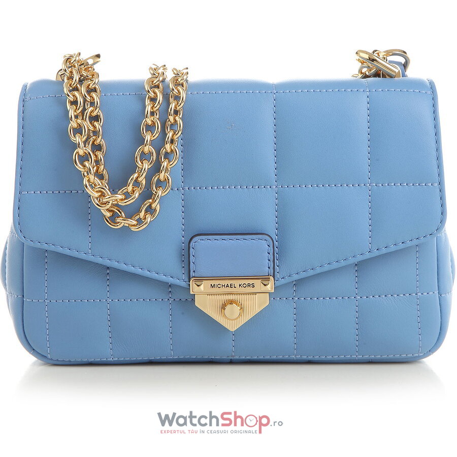 Geanta Michael Kors Soho 30H0G1SL1T-PALE-BLUE