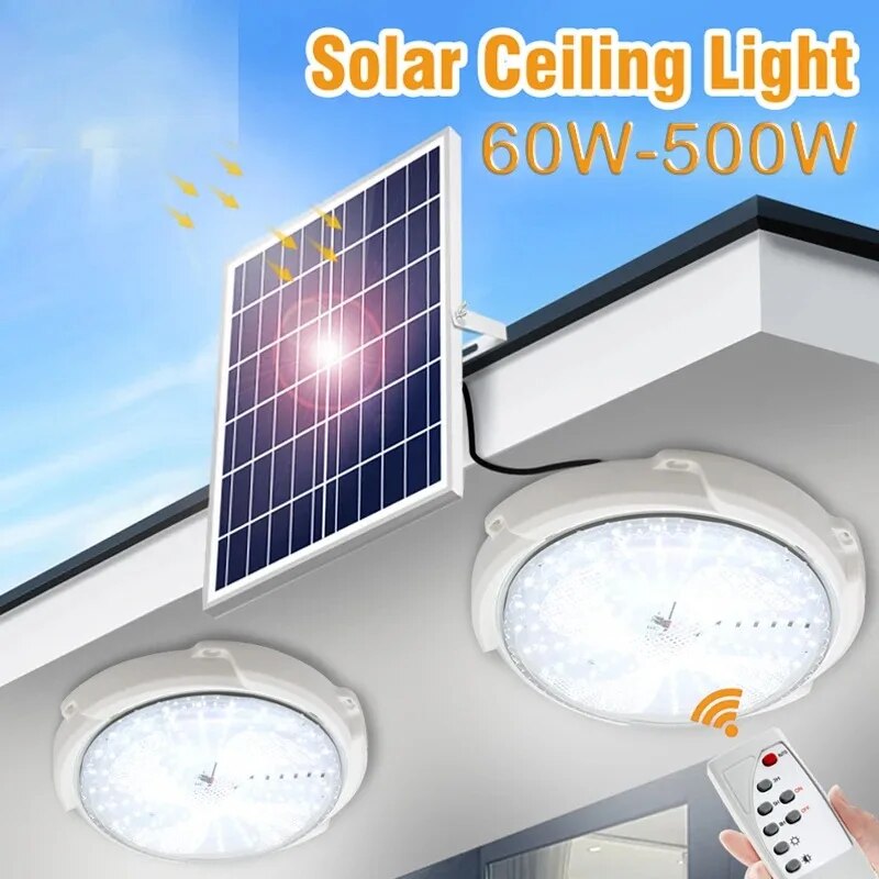Lampa cu panou solar si telecomanda