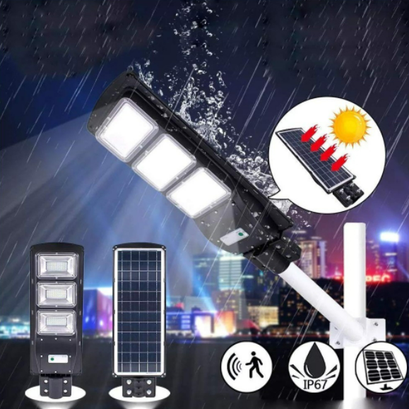 Lampa solara 200 W cu senzor de miscare