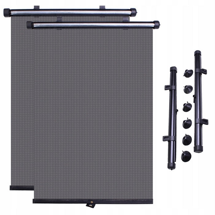 Set 2 Parasolar Auto Retractabile pentru Geamuri Laterale