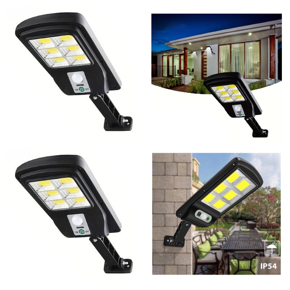 Set 2 x Lampa solara stradala 120 LED